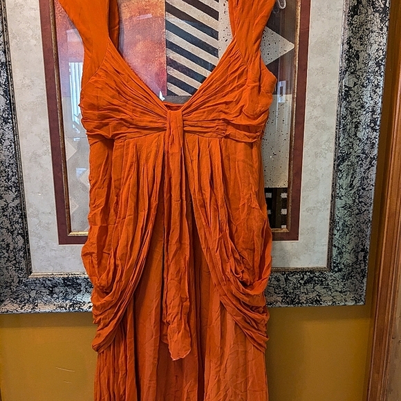 Carmelo Orange Gown